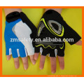 Gants sans doigts de paume de paume d&#39;impression de silicone de glissière de tissu de mode de Lycra de mode faite sur commande pour des sports de vélo